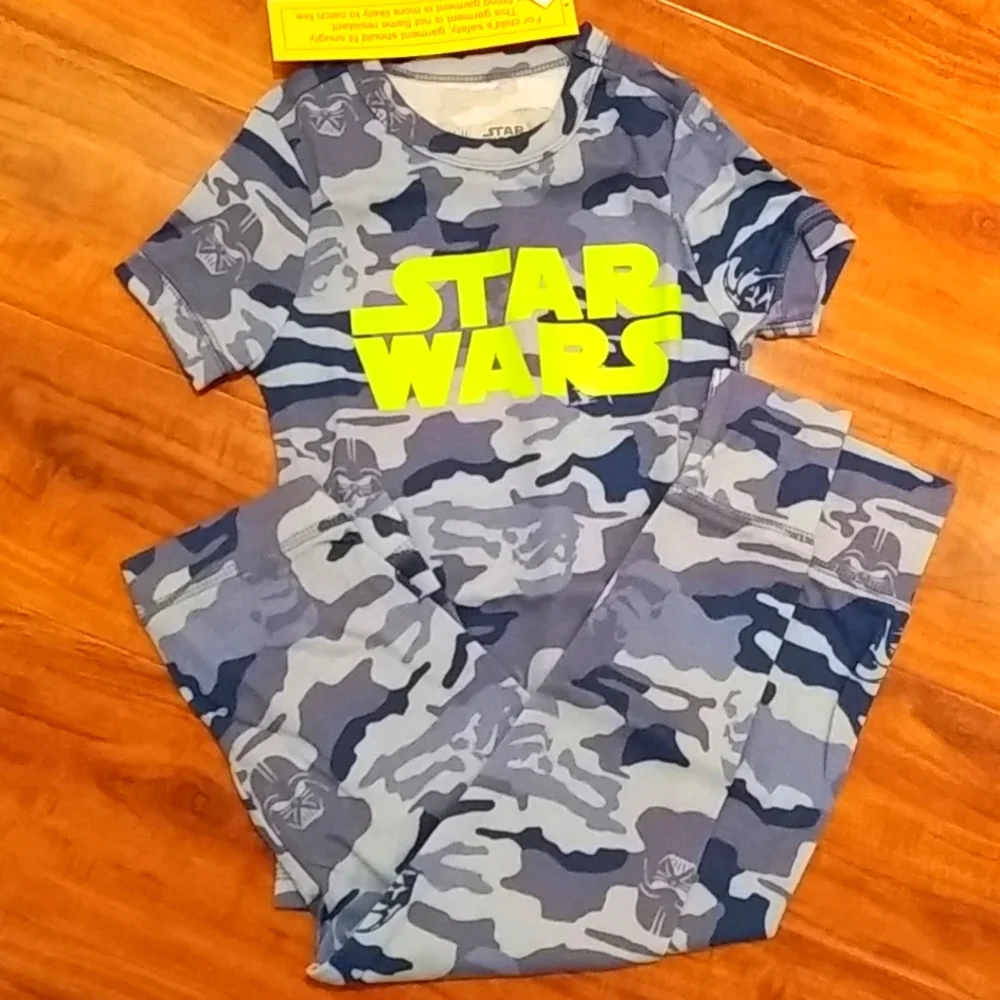 NWT GAP Star Wars Organic Cotton Camouflage Pajamas, 4T